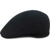 image:imageBlack Horn Newsboy Premium Crushable Soft Wool Felt Fall Winter Ascot Ivy Style HatBlack