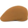 image:imageBlack Horn Newsboy Premium Crushable Soft Wool Felt Fall Winter Ascot Ivy Style HatTan