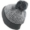 image:imageKids Knit Daily Pom Beanie Hat with Thick Fleece Lining for Boys and Girls Versatile Winter Warm Cozy Skull Hats for ChildrenCharcoal