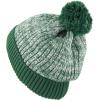 image:imageKids Knit Daily Pom Beanie Hat with Thick Fleece Lining for Boys and Girls Versatile Winter Warm Cozy Skull Hats for ChildrenDark Green