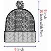image:imageKids Knit Daily Pom Beanie Hat with Thick Fleece Lining for Boys and Girls Versatile Winter Warm Cozy Skull Hats for ChildrenLilac