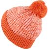 image:imageKids Knit Daily Pom Beanie Hat with Thick Fleece Lining for Boys and Girls Versatile Winter Warm Cozy Skull Hats for ChildrenOrange