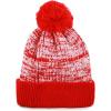 image:imageKids Knit Daily Pom Beanie Hat with Thick Fleece Lining for Boys and Girls Versatile Winter Warm Cozy Skull Hats for ChildrenRed