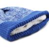 image:imageKids Knit Daily Pom Beanie Hat with Thick Fleece Lining for Boys and Girls Versatile Winter Warm Cozy Skull Hats for ChildrenRoyal Blue
