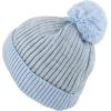 image:imageKids Knit Daily Pom Beanie Hat with Thick Fleece Lining for Boys and Girls Versatile Winter Warm Cozy Skull Hats for ChildrenSky Blue