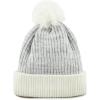 image:imageKids Knit Daily Pom Beanie Hat with Thick Fleece Lining for Boys and Girls Versatile Winter Warm Cozy Skull Hats for ChildrenWhite