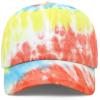 image:imageKids Washed Low Profile Cotton and Denim UPF 50 Plain Baseball Cap Hat1 Tie Dye  Premium Color 1