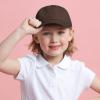 image:imageKids Washed Low Profile Cotton and Denim UPF 50 Plain Baseball Cap HatBrown