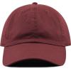 image:imageKids Washed Low Profile Cotton and Denim UPF 50 Plain Baseball Cap HatBurgundy