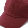 image:imageKids Washed Low Profile Cotton and Denim UPF 50 Plain Baseball Cap HatBurgundy