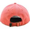 image:imageKids Washed Low Profile Cotton and Denim UPF 50 Plain Baseball Cap HatCoral