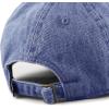 image:imageKids Washed Low Profile Cotton and Denim UPF 50 Plain Baseball Cap HatDark Denim