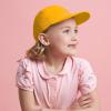 image:imageKids Washed Low Profile Cotton and Denim UPF 50 Plain Baseball Cap HatGold