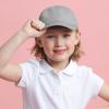 image:imageKids Washed Low Profile Cotton and Denim UPF 50 Plain Baseball Cap HatGrey