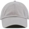 image:imageKids Washed Low Profile Cotton and Denim UPF 50 Plain Baseball Cap HatGrey
