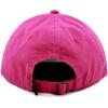 image:imageKids Washed Low Profile Cotton and Denim UPF 50 Plain Baseball Cap HatHot Pink