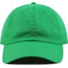 image:imageKids Washed Low Profile Cotton and Denim UPF 50 Plain Baseball Cap HatKelly Green
