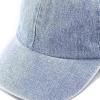 image:imageKids Washed Low Profile Cotton and Denim UPF 50 Plain Baseball Cap HatLight Denim