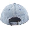image:imageKids Washed Low Profile Cotton and Denim UPF 50 Plain Baseball Cap HatLight Denim