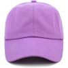 image:imageKids Washed Low Profile Cotton and Denim UPF 50 Plain Baseball Cap HatLilac