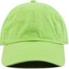 image:imageKids Washed Low Profile Cotton and Denim UPF 50 Plain Baseball Cap HatLime Green