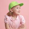 image:imageKids Washed Low Profile Cotton and Denim UPF 50 Plain Baseball Cap HatLime Green