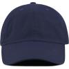 image:imageKids Washed Low Profile Cotton and Denim UPF 50 Plain Baseball Cap HatNavy