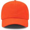 image:imageKids Washed Low Profile Cotton and Denim UPF 50 Plain Baseball Cap HatOrange