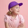 image:imageKids Washed Low Profile Cotton and Denim UPF 50 Plain Baseball Cap HatPurple