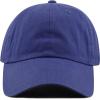 image:imageKids Washed Low Profile Cotton and Denim UPF 50 Plain Baseball Cap HatRoyal Blue