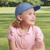 image:imageKids Washed Low Profile Cotton and Denim UPF 50 Plain Baseball Cap HatSky Blue