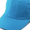 image:imageKids Washed Low Profile Cotton and Denim UPF 50 Plain Baseball Cap HatTurquoise