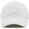 image:imageKids Washed Low Profile Cotton and Denim UPF 50 Plain Baseball Cap HatWhite