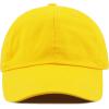 image:imageKids Washed Low Profile Cotton and Denim UPF 50 Plain Baseball Cap HatYellow