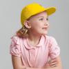 image:imageKids Washed Low Profile Cotton and Denim UPF 50 Plain Baseball Cap HatYellow