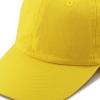 image:imageKids Washed Low Profile Cotton and Denim UPF 50 Plain Baseball Cap HatYellow