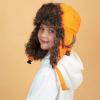 image:imageSafety Reflective Aviator Trapper Hat Snow Ski Trooper Winter Cap610 yrs 1 Reflective  Blaze Orange