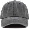image:imageThe Hat Depot 100 Cotton Pigment Dyed Low Profile Dad Hat Six Panel Cap1 Black