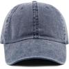 image:imageThe Hat Depot 100 Cotton Pigment Dyed Low Profile Dad Hat Six Panel Cap1 Blue