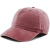 image:imageThe Hat Depot 100 Cotton Pigment Dyed Low Profile Dad Hat Six Panel Cap1 Burgundy