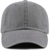image:imageThe Hat Depot 100 Cotton Pigment Dyed Low Profile Dad Hat Six Panel Cap1 Gray