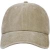 image:imageThe Hat Depot 100 Cotton Pigment Dyed Low Profile Dad Hat Six Panel Cap1 Khaki