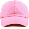 image:imageThe Hat Depot 100 Cotton Pigment Dyed Low Profile Dad Hat Six Panel Cap1 Pink