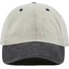 image:imageThe Hat Depot 100 Cotton Pigment Dyed Low Profile Dad Hat Six Panel Cap2 BeigeBlack