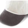 image:imageThe Hat Depot 100 Cotton Pigment Dyed Low Profile Dad Hat Six Panel Cap2 BeigeBlack