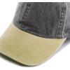 image:imageThe Hat Depot 100 Cotton Pigment Dyed Low Profile Dad Hat Six Panel Cap2 BlackKhaki