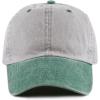 image:imageThe Hat Depot 100 Cotton Pigment Dyed Low Profile Dad Hat Six Panel Cap2 GrayGreen