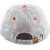 image:imageThe Hat Depot 100 Cotton Pigment Dyed Low Profile Dad Hat Six Panel Cap2 GrayRed