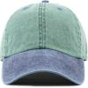image:imageThe Hat Depot 100 Cotton Pigment Dyed Low Profile Dad Hat Six Panel Cap2 GreenNavy