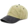image:imageThe Hat Depot 100 Cotton Pigment Dyed Low Profile Dad Hat Six Panel Cap2 KhakiBlack